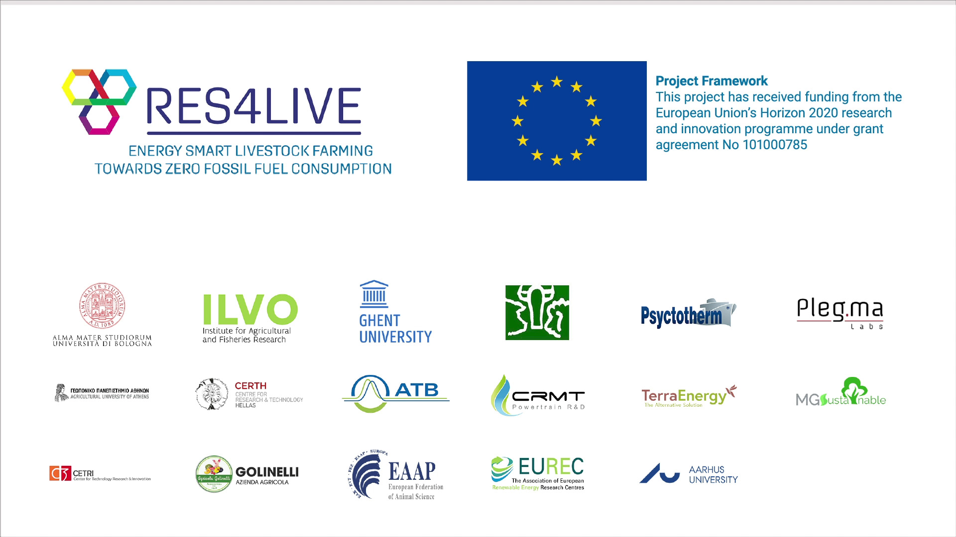 RES4Live Research communication european partners logo