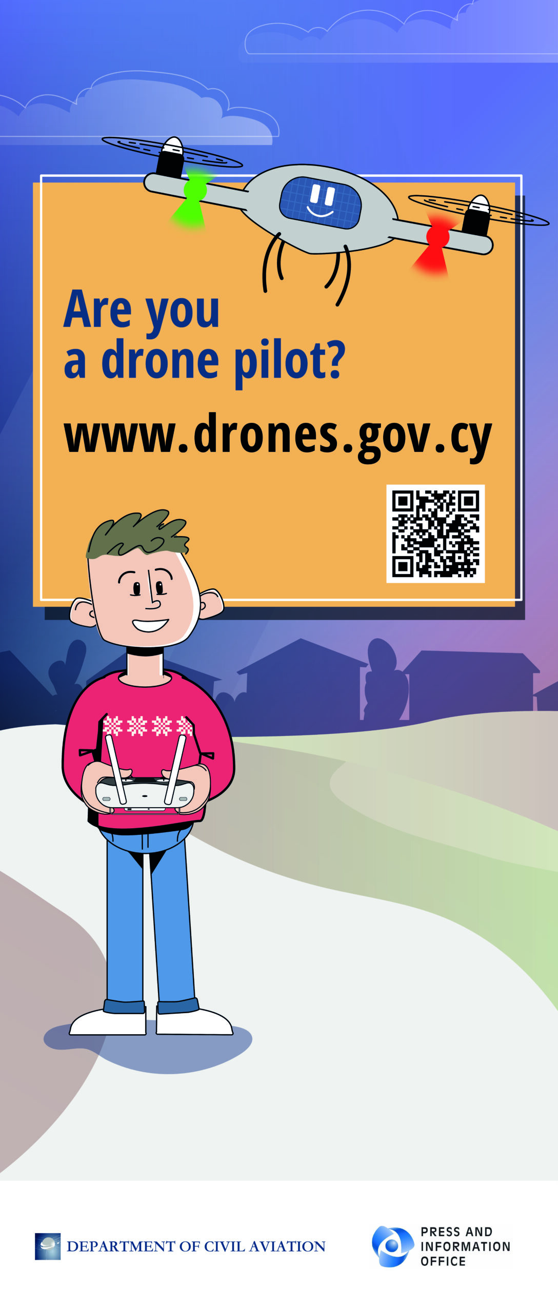 PIO - Drones - RollUp Banner -one and a half design animation