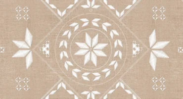 Traditional Lefkara lace pattern from Cyprus that inspired the visual identity of the Cyprus EU Presidency 2026